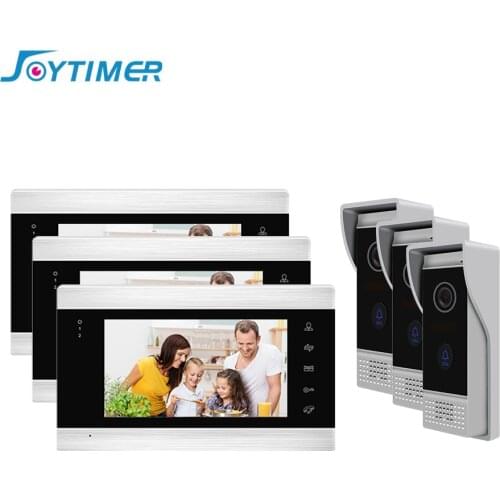 Joytimer Home Video Doorbell 7 Inch Video Intercom 1200TVL Video Door Phone with Motion Detection Night Vision Camera