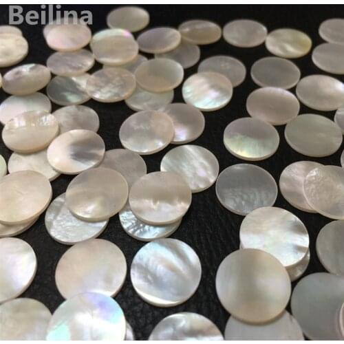 1lot(50pcs) 12mm white Natural mother of pearl shell for musical instrument accessories and home crafts decoration materials