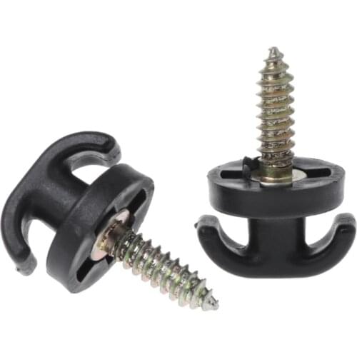 2 Pcs Universal Car Rear Trunk Envelope Cargo Net Tie Down Hook Ring Loop Hanging Q9QD