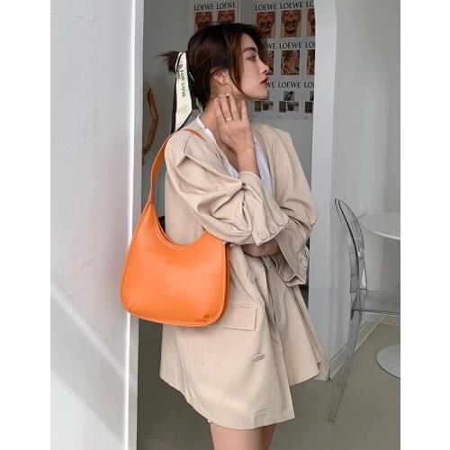2021 Large Capacity New Handle Bag Exquisite Women Commuter Underarm Bag High Quality Leather Single Shoulder Bag For Women