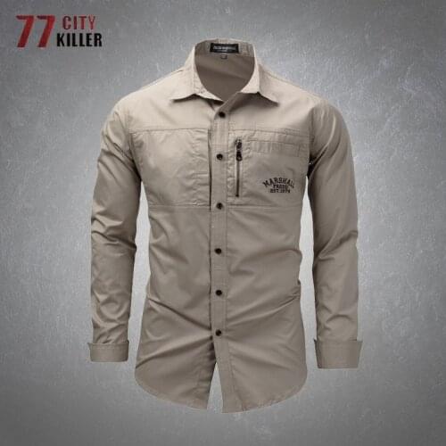 Мужские приталенные рубашки 77City Killer China At AliExpress
