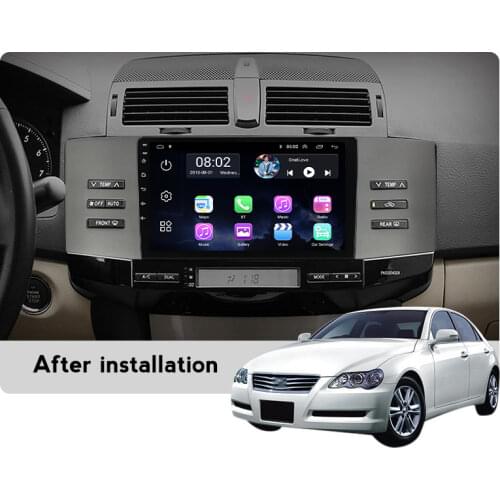 Android 11 Quad-core For Toyota Reiz Mark X1 X120 2004 - 2009 GPS Car stereo 32GB ROM Headunit SWC BT WIFI Multimedia