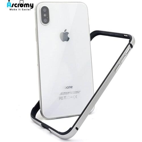 For iPhone X XS Max XR 11 Pro 12 Mini 12Pro Bumper Case Aluminium Metal Frame Silicone Cover Shockproof Coque Phone Accessories