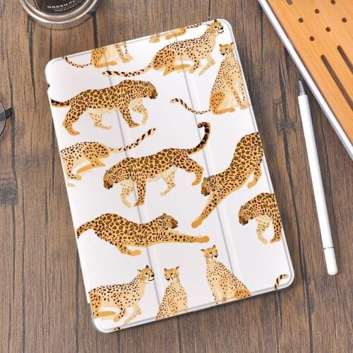 Leopard for Air 4 10.2 iPad 8th Generation Case 2020 Pro 11 Stand Holder 7th Funda Mini 5 Air 2 6th 5th Fashion Silicone Cover