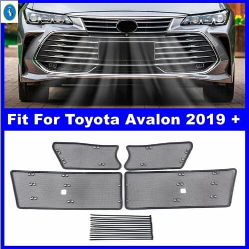 Exterior Refit Kit Front Head Grille Insert Net Insect Screening Mesh Protection Cover Trim Fit For Toyota Avalon 2019 2020 2021