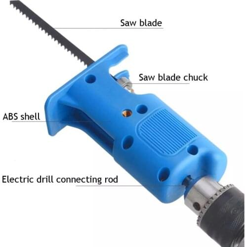 Electric Drill Modified Electric Saw Cordless Reciprocating Saw Adapter Hand Tool Wood Metal Cutter Saw Attachment Adapter
