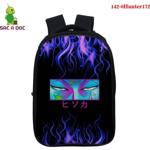 Hot 3D Print Japanese Anime Sac A Dos Hunter X Hunter Bookbag HxH Backpack Men Hisoka Morow Bag Pack Girls Boys 14 Inch Backpack