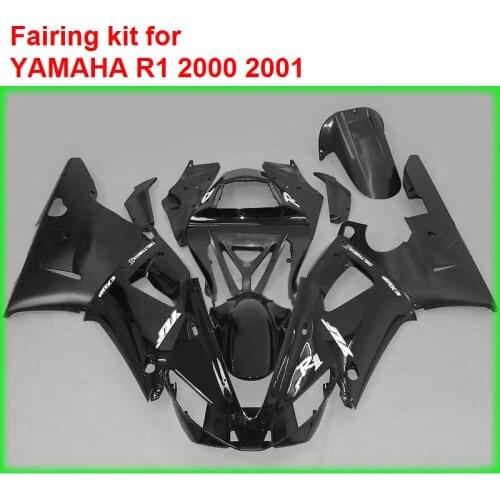 Top selling fairings for Yamaha YZFR1 2000 2001 matte black motorcycle fairing kit YZF R1 00 01 BM03