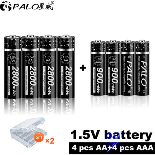 1.5V lithium AA + AAA rechargeable battery 1.5V AA AAA li-ion battery for flashlight toys watch MP3 player aa lithium batteriies