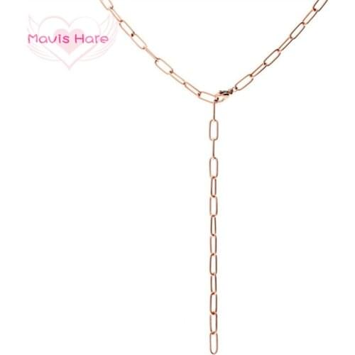 Mavis Hare 316L Stainless Steel Consistent Chain Necklace & Bracelet Two ways to wear it as Necklace or Three layers of bracelet