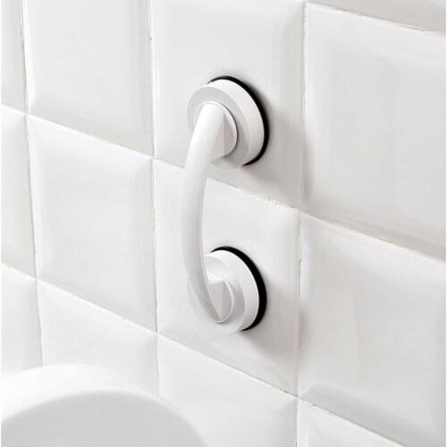 Multifunction Sucker Handrail Creative Plastic Helping Grab Wall-mounted Door Drawer Handles Strong Sucker Bathroom Accessories