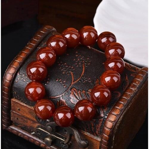 Fashion Red Bracelet Natural Stone Lap Bracelets Jewelry Charm Beads Bracelet Gifts NASSBORO