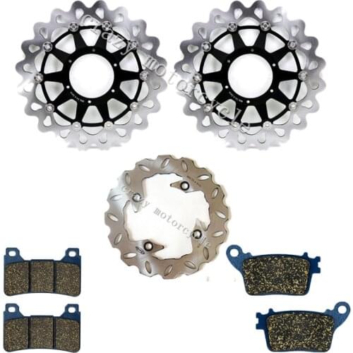Motorcycle CNC Front Rear Brake Rotor Disc With Brake Pads For Honda CBR1000RR CBR1000 RR CBR 1000 RR 2006 - 2007 2004 2005-2011
