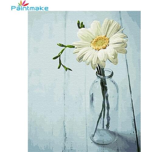 Paintmake flowers DIY Paint By Numbers Oil Painting On Canvas Home Decoration Painting Wall Art Picture For Kids Adult