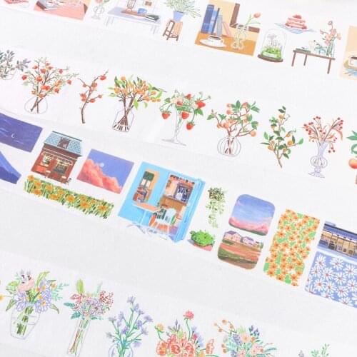 20pcs/LOT flowers in the wild series stationery sticker Creative decoration DIY shared outfit tape masking washi sticker