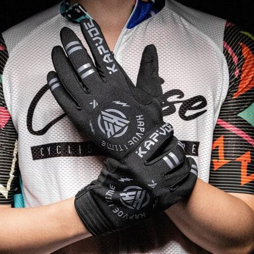 2021New Men Women Sports Cycling Gloves Anti-shocks Bike Gloves Outdoor Motorcycle Running MTB Road Full Finger Bicycle Gloves