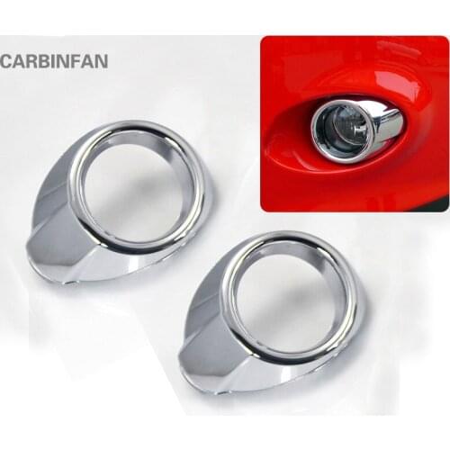 Fit for Ford Focus 3 Mk3 2012 2013 2014 ABS Chrome Front Fog Light Lamp Cover Trim Bezel Bumper Foglight Garnish car styling