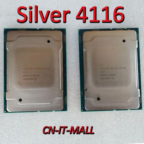 Intel Xeon Silver 4116 CPU 2.1GHz 16.5MB Cache 12 Cores 24 Threads LGA3647 Processor