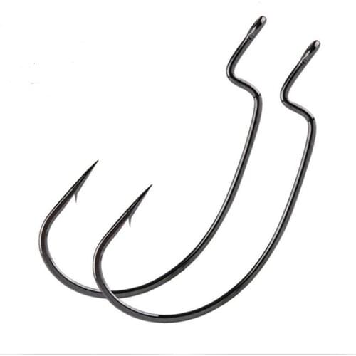 Fishhooks 100pcs/lot Crank Lure Road Bait Worm Barbed Hook Abdomen Enhanced Offshore Angling Perch Fishing Tackles Pesca Peche