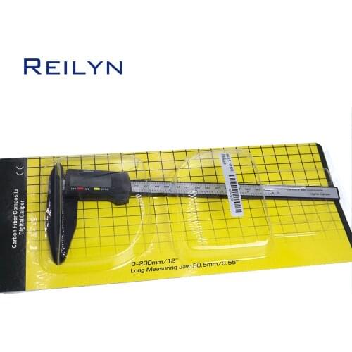 Long measuring jaw LCD display digital caliper 1pc Electronic Digital caliper carbon fiber composite measurement gauge