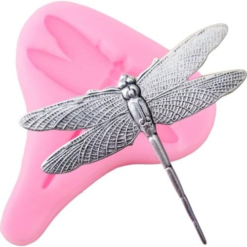 Dragonfly Sugarcraft Silicone Molds Fondant Cake Decorating Tools DIY Cupcake Topper Candy Polymer Clay Chocolate Gumpaste Mould