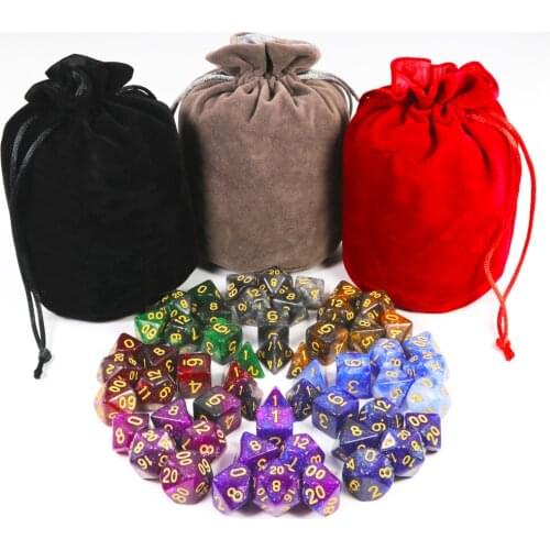 Super Universe Galaxy Dice Set of D4-D20, DND Board Game Accessories Newest Hot Dices 56PCS with Bag