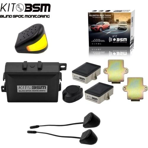 LED Warning Indicator With 24GHz Microwave Radar System BSM Blind Spot Monitor Universal Detector