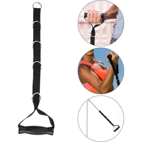1 Pair Heavy Duty Exercise Handles Strap For Cable Machines Resistance Band