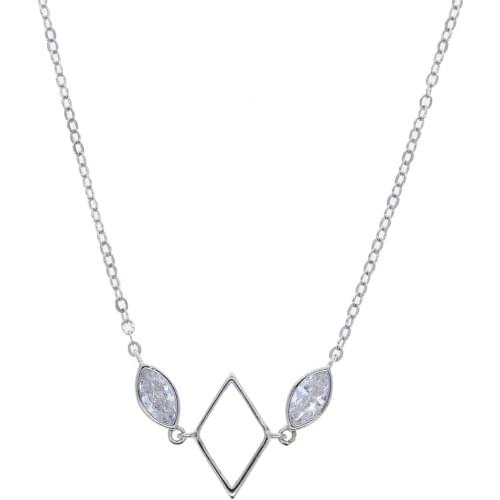 2021 New fashion hollow square water drop shape charm multi layer choker necklace for sexy women elegant jewelry gift wholesale