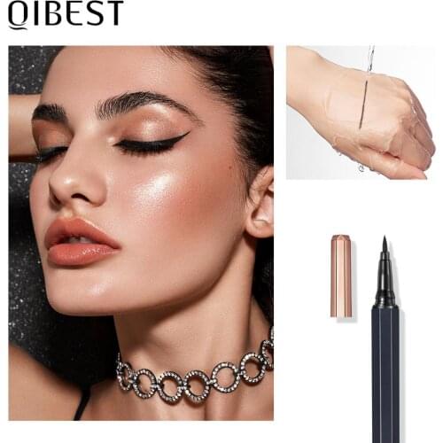 QIBEST Black Liquid Eyeliner Pencil Professional Waterproof Liquid Eyeliner Eye Makeup Long-lasting Eyeliner Pen Makeup Cosmetic