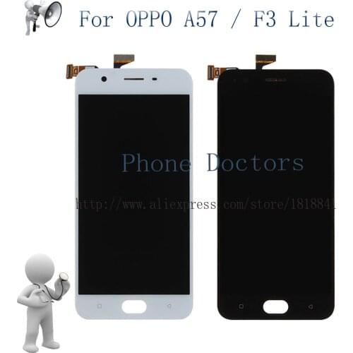 5.2" For OPPO A57 A57M Full LCD display + Touch screen Digitizer assembly For OPPO F3 Lite LCD Replacement Parts