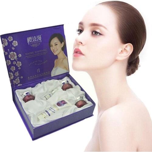 YING SHI MAN 5 Pcs Face Skin Care Set Repair Whitening Nursing Remove Freckle Moisturizing X8F6