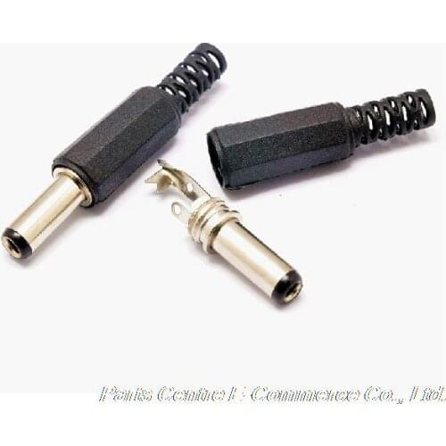 50 pcs (5.5*2.1mm Long) 5.5X2.1 5.5X2.1mm DC Power Male Plug Jack Adapter Connector 5.5mm 2.1mm plug For Routers /Laptops