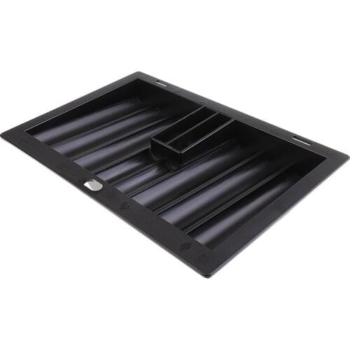 Party Casino Playing Card Game Poker Chip Tray 350 Chips 8 Rows Storage Case