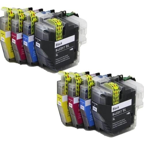 8PK LC3317 compatible Ink Cartridge for Brother MFCJ5330,5730,6530,6730,6930 Printer
