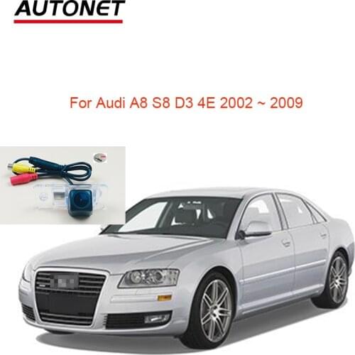 Autonet HD1280*720 Rear View Camera for Audi A8 S8 D3 4E 2002 2003 2004 2005 2007 2008 2009 car parking camera/reversing camera
