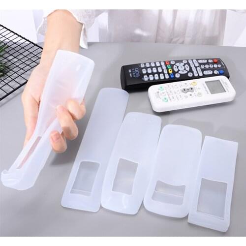 Dust Protect Storage Bag Portable Silicone Air Condition Control Case TV Remote Control Cover Transparent Case