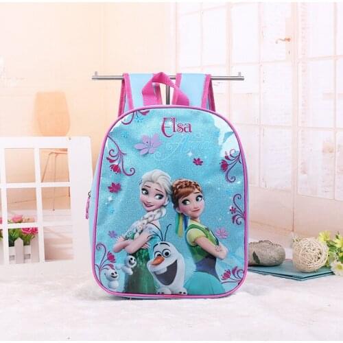 Disney PVC children backpack kindergarten bag Frozen Elsa Anna girl boy gift bag for school student storage book