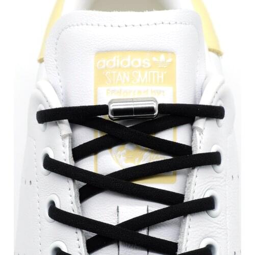 Elastic No Tie Shoelaces Semicircle Shoe Laces For Kids and Adult Sneakers Shoelace Quick Lazy Metal Lock Laces Shoe Strings