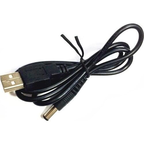 Elistooop 5pcs USB To DC 5.5mm 5V Power Cable Male to Male USB Barrel Connector Charger Cable For Small Fan Router Speake