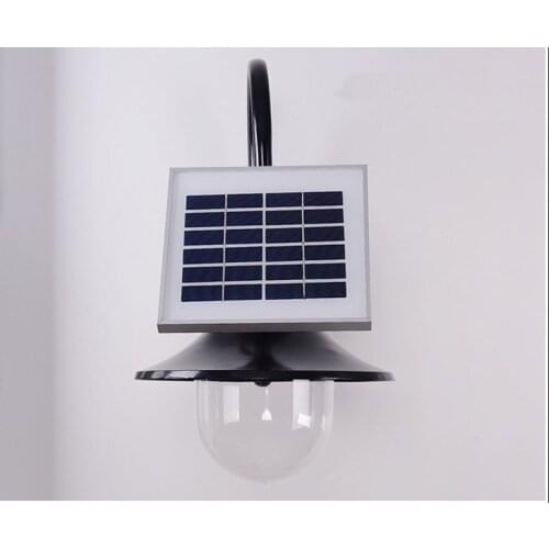 European led solar outdoor wall lamp villa garden American retro rain outdoor wall lamp garden waterproof lights