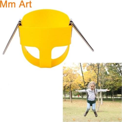 EVA Garden Swing Slide Park Children Baby High Back Full Bucket Seat Swing Game Playing Toy With Carabiners Garden Furniture