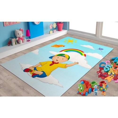 Caillou Patterned Carpet ,Non Slip Floor Carpet,Teens Carpet,Turkish Rug