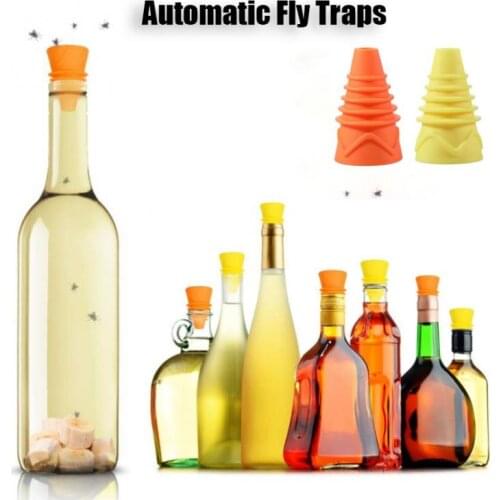 Fruit Fly Trap Funnel Reusable Silicone Pest Control Hanging Honey-Trap Catcher Killer No-Poison Hanging Tree Pest Control Tool