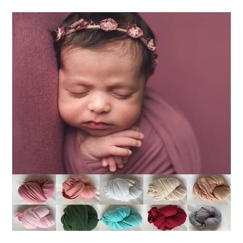 2019 New 40*180 cm Stretch Double-Sided Wrap Newborn Photography Props Baby Photo Shoot Accessories Photograph For Studio