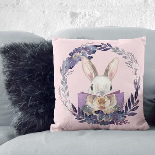 Mattys The original watercolor garland rabbit cat comfortable cotton cushion pillow core creative gift