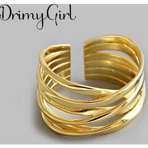 Original Design Bohemian Retro Multilayer Chains Ring For Women Fashion Open Finger Rings Female Boho Jewelry