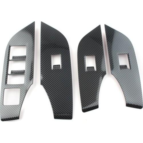 Stainless Steel Car Interior Window Lift Switch Panel Cover Decorative Trim For Toyota RAV 4 RAV4 2019 2020 RHD