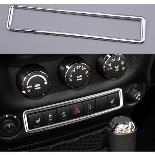 Plastic Car Emergency Light Button Frame Cover Trim Fit for Jeep Wrangler JK 2011 2012 2013 2014 2015 2016 2017