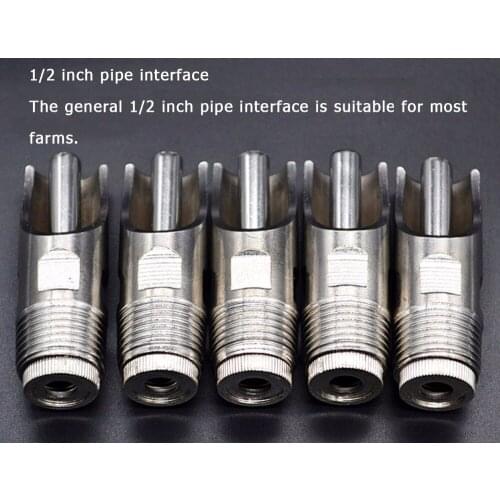 20PCS/lot Stainless steel pig drinker Pig Watering Supplies duckbill pig piglet drinking water automatic feeding water faucet